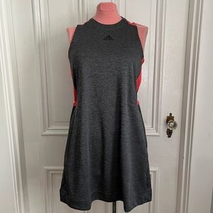 NWT 🤩 Adidas Exercise Dress Gray/Coral for Tennis, Pickleball, Walking